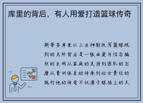 库里的背后，有人用爱打造篮球传奇